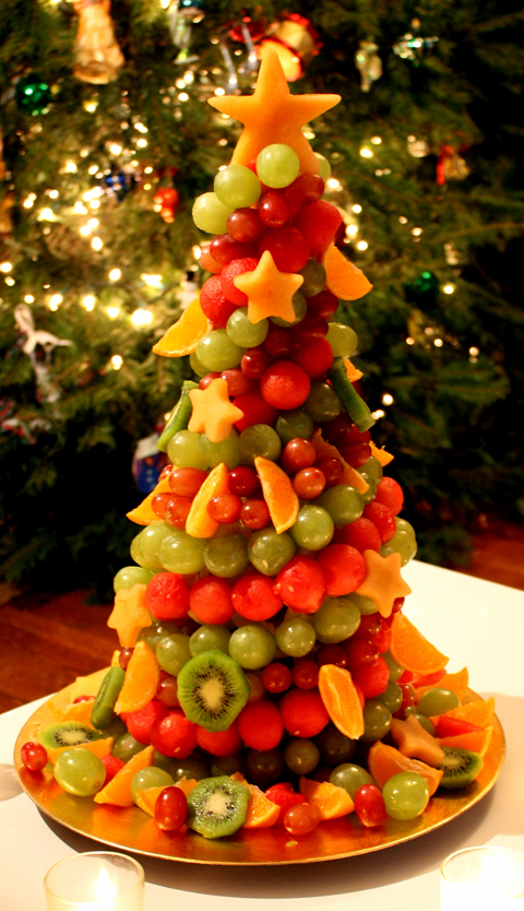 Làm Cây Thông Noel Từ Dưa Lưới
